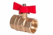 Латунный шаровый кран на воду/пар 11б27п1 SKS Optima