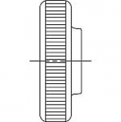 Гайки DIN 467 низкого типа с накаткой
