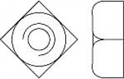 Гайки DIN 557 квадратные