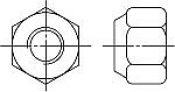 Гайки DIN 6924 (EN ISO 7040, 10512) шестигранные самоконтрящиеся