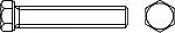 Болты DIN 961 (EN ISO 8676) с шестигранной головкой и полной резьбой с мелким шагом