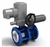 Краны шаровые LD разборные тип 11с67п из стали 09г2с фланцевые с редуктором под электропривод  полнопроходные/стандартнопроходные