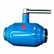 Шаровой кран КМС K1-1-F-100-PN25-000-L-E-2 полнопроходной, с рукояткой