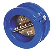 Обратный двухстворчатый клапан межфланцевый трубопровода 010C