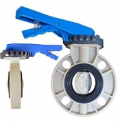 Затвор дисковый межфланцевый ПВХ 031PW Dendor