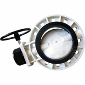 Затвор межфланцевый ПВХ 031PWG с редуктором