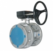 Краны 11с67п разборные LD фланец/фланец с редуктором