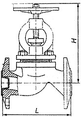 Вентиль чугунный 15кч16п