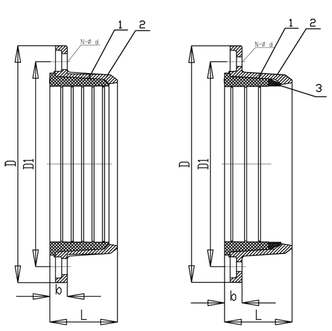 Конструкция фланцевых адаптеров FA-Q13
