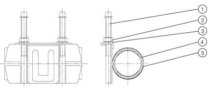 Хомут ремонтный AVK ленточный 729/S