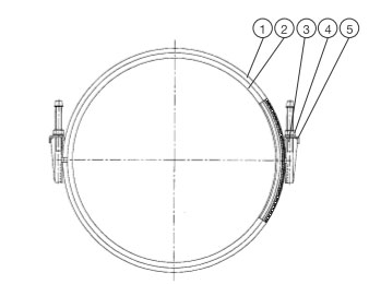 Хомут ремонтный AVK 729/18-29