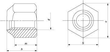 Гайки DIN 6924 (EN ISO 7040, 10512)