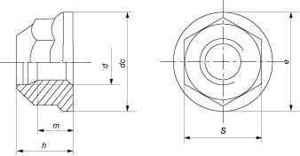 Гайки DIN 6926 (EN 1663, 1666)