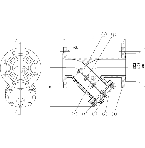 Конструкция фильтра магнитно-механического тип 021Y