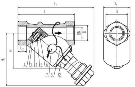 Фильтр магнитный фланцевый