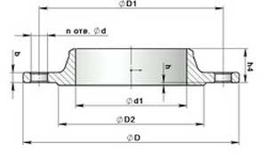 Фланец стальной воротниковый ГОСТ 12821-80