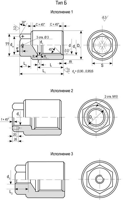 Гайки ГОСТ 9064-75 тип Б