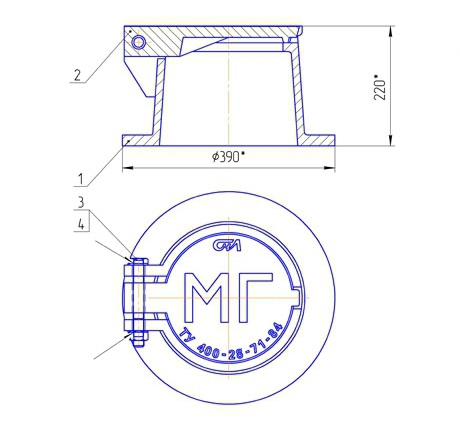 Газовый ковер большой чертеж