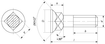Болты ГОСТ 7786-81 схема