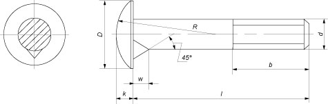 Болты ГОСТ 7801-81 схема