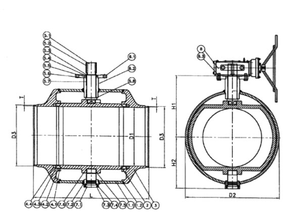 кран КМС K1-1-F-500-PN25-000-G-E-2 схема