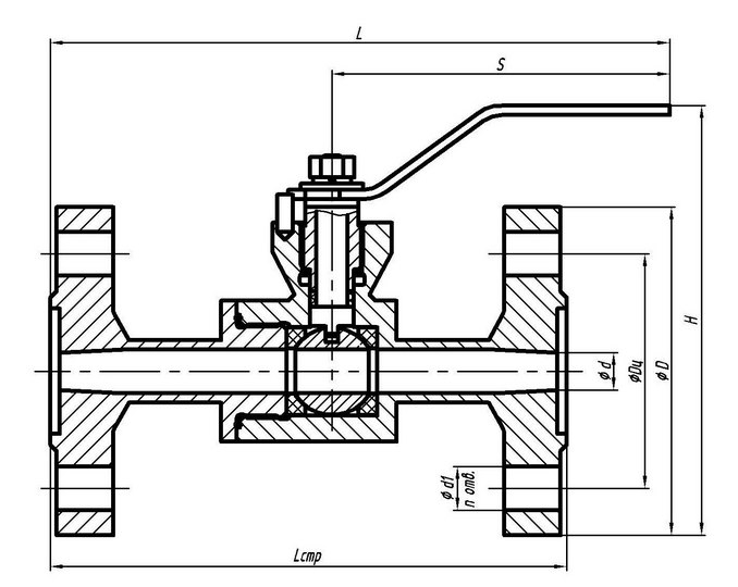 Краны высокого давления шаровые РУ 63-100 атм фланцевые
