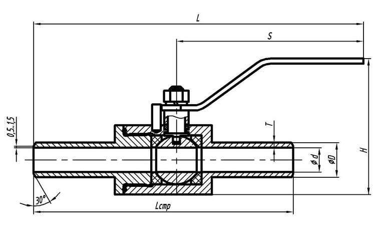 Краны высокогго давления шаровые РУ 6-40 атм под приварку