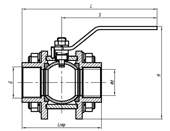 Краны высокогго давления шаровые РУ 16-40 атм под приварку