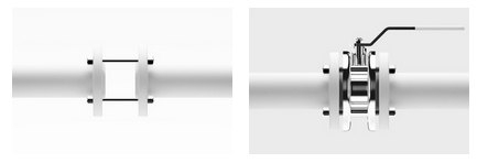 Краны шаровые LD Стриж межфланцевые схема