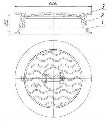 Люк плавающий тип Т схема