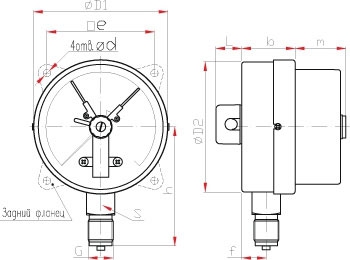 Манометры электроконтактные ТМ серия 10 (с электроприставкой)