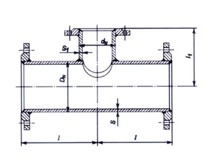 Тройники социнкованные фланцевые