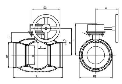 Vexve краны стальные серия 104/GS