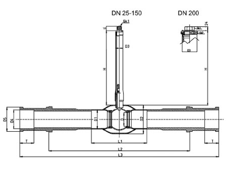 Vexve 327 кран для пэ трубопровода